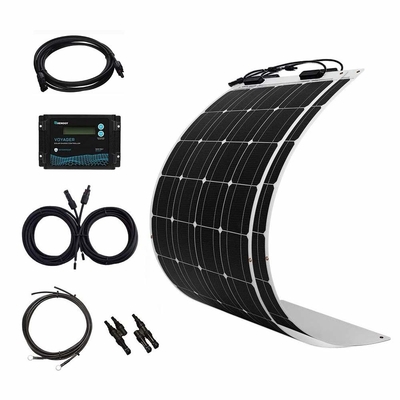 350 Watts verdunnen Flexibele Zonnepanelen Kit With 2 Monocrystalline Comité van PCs 175W