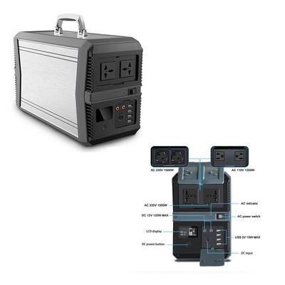 De Omschakelaarsgenerator 1500W van MPPT Li Ion Power Station Solar Powered