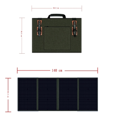 Het draagbare Polycrystalline Vouwbare Zonnepaneel van 100w Lichtgewicht voor Openlucht