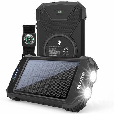 De Zonnemachtsbank van de Qi Draadloze 10000mAh Draagbare Lader voor Telefoon en Laptop