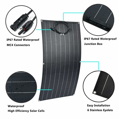 Flexibel Bendable12v 100w Monocrystalline Zonnepaneel