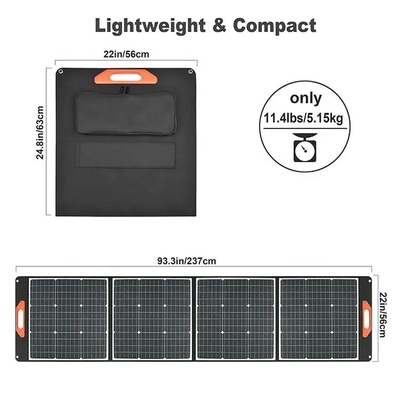 Lichtgewicht Waterdichte 100w die Zonnepaneel Zonne Algemene Lader voor Openlucht vouwen