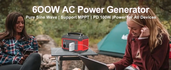 600W USB-sneloplaad zonne-generator Draagbare lithiumbatterij