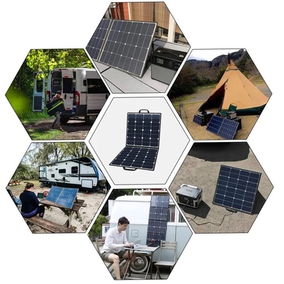 Draagbaar zonnepaneel van Sunpower 6voudig ETFE 60W opvouwbare handtas