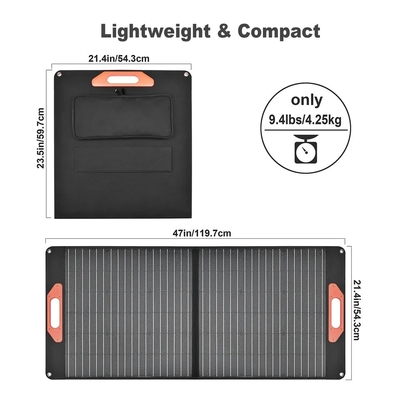 ETFE 100W zonnepaneel vouwbare oplaadkit 60w 100w 3vouw 5vouw elke enkele module