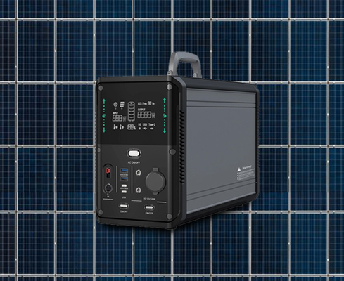 Draagbare zonne-energie back-up generator 3000W Peak 5521×2 poorten 120W 12V