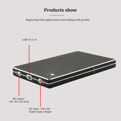 QC3.0 draagbare Laptop type-C Machtsbank 30000Mah 19V