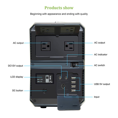 1000 Watt Portable Power Station Generator Oplaadbaar 273000mAh