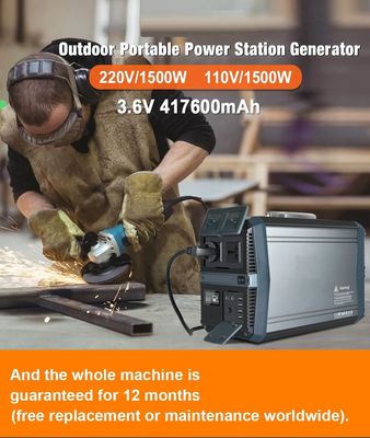 De Omschakelaarsgenerator 1500W van MPPT Li Ion Power Station Solar Powered