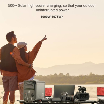 1000W 2000W Li Ion Power Station Emergency Solar Aangedreven Mini Generator voor Openlucht
