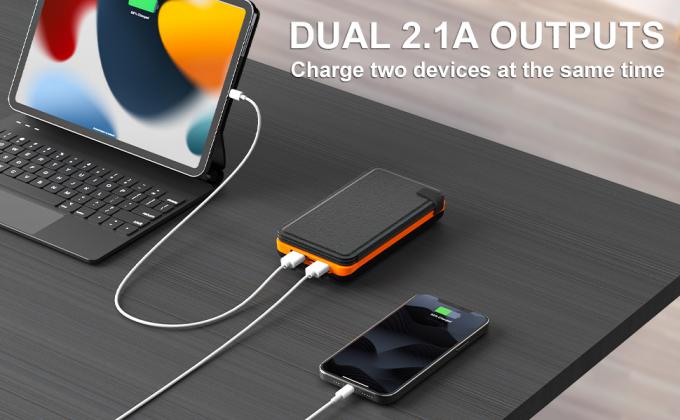 OEM 25000mAh 6W Zonne Aangedreven de Laderscomit&eacute; van de Machtsbank voor Mobiele Telefoon 1